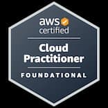 AWS Certified Cloud Practitioner badge